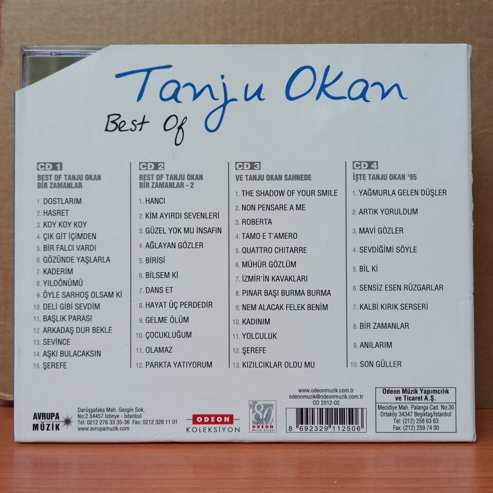 TANJU OKAN - BEST OF TANJU OKAN (2012) - 4CD BOX 2.EL