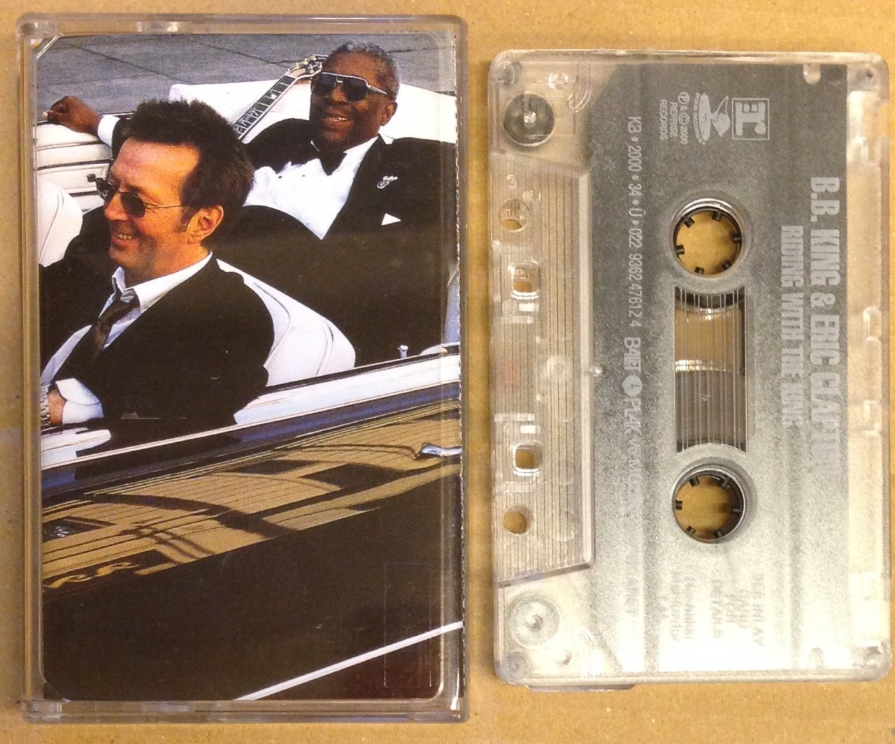 B.B. KING & ERIC CLAPTON RIDIN WITH 2000 CASSETTE MADE IN TURKEY