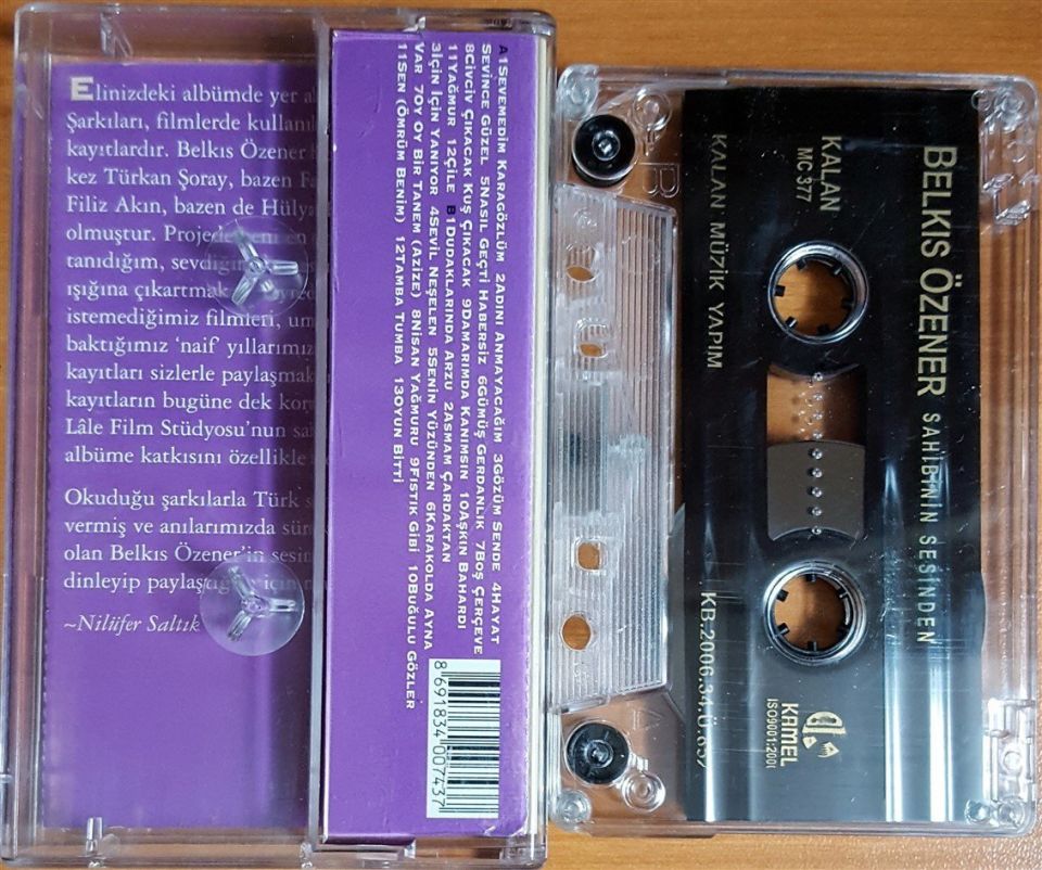 BELKIS ÖZENER - SAHİBİNİN SESİNDEN / YEŞİLÇAM ŞARKILARI (2006) KALAN KASET 2.EL