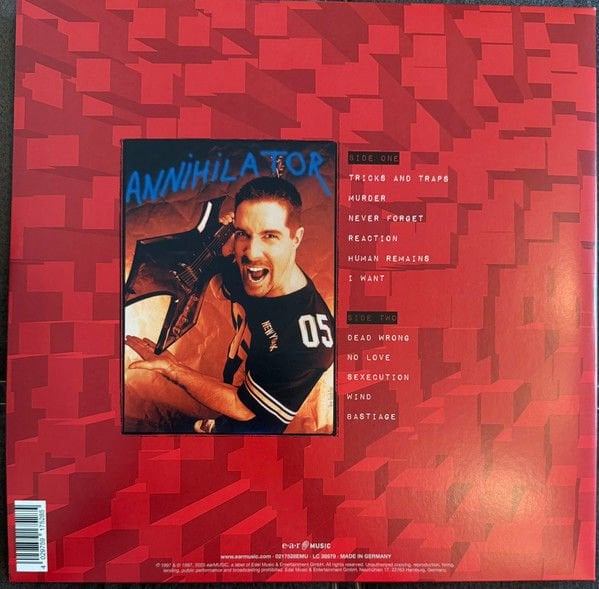 ANNIHILATOR - REMAINS (1997) - LP 180GR 2025 EDITION SIFIR PLAK