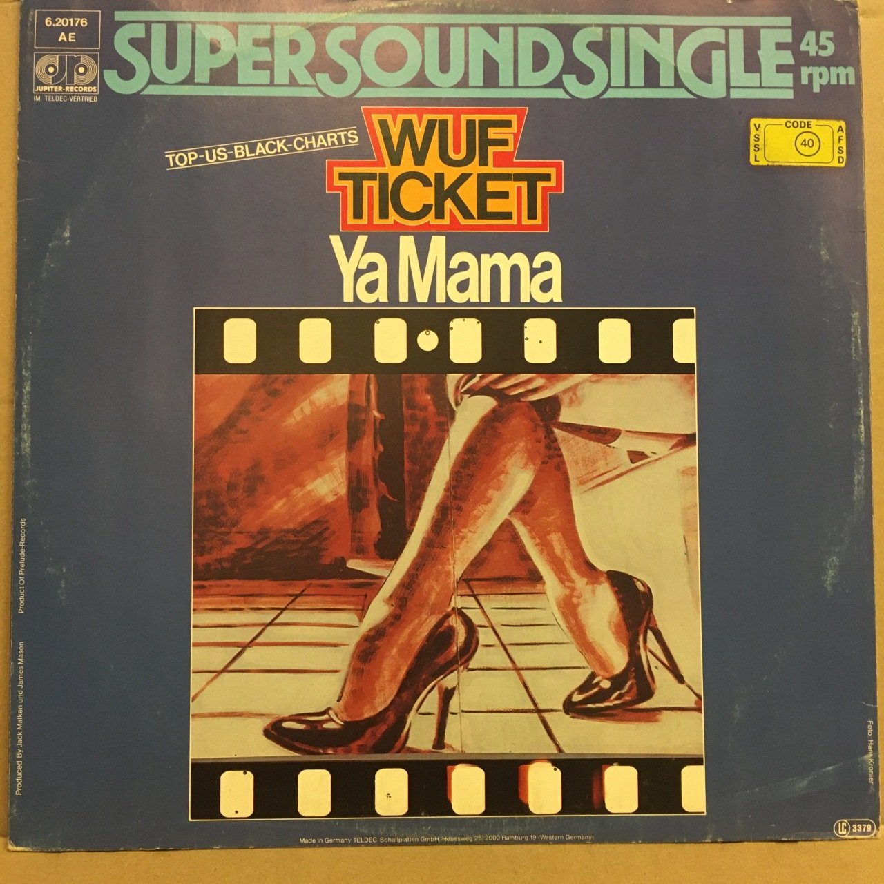 WUF TICKET - YA MAMA (1982) 12'' MAXI SINGLE 2. EL PLAK