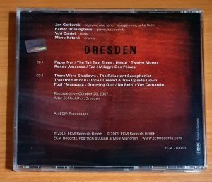 JAN GARBAREK GROUP - DRESDEN / IN CONCERT (2009) - 2CD ECM RECORDS 2.EL