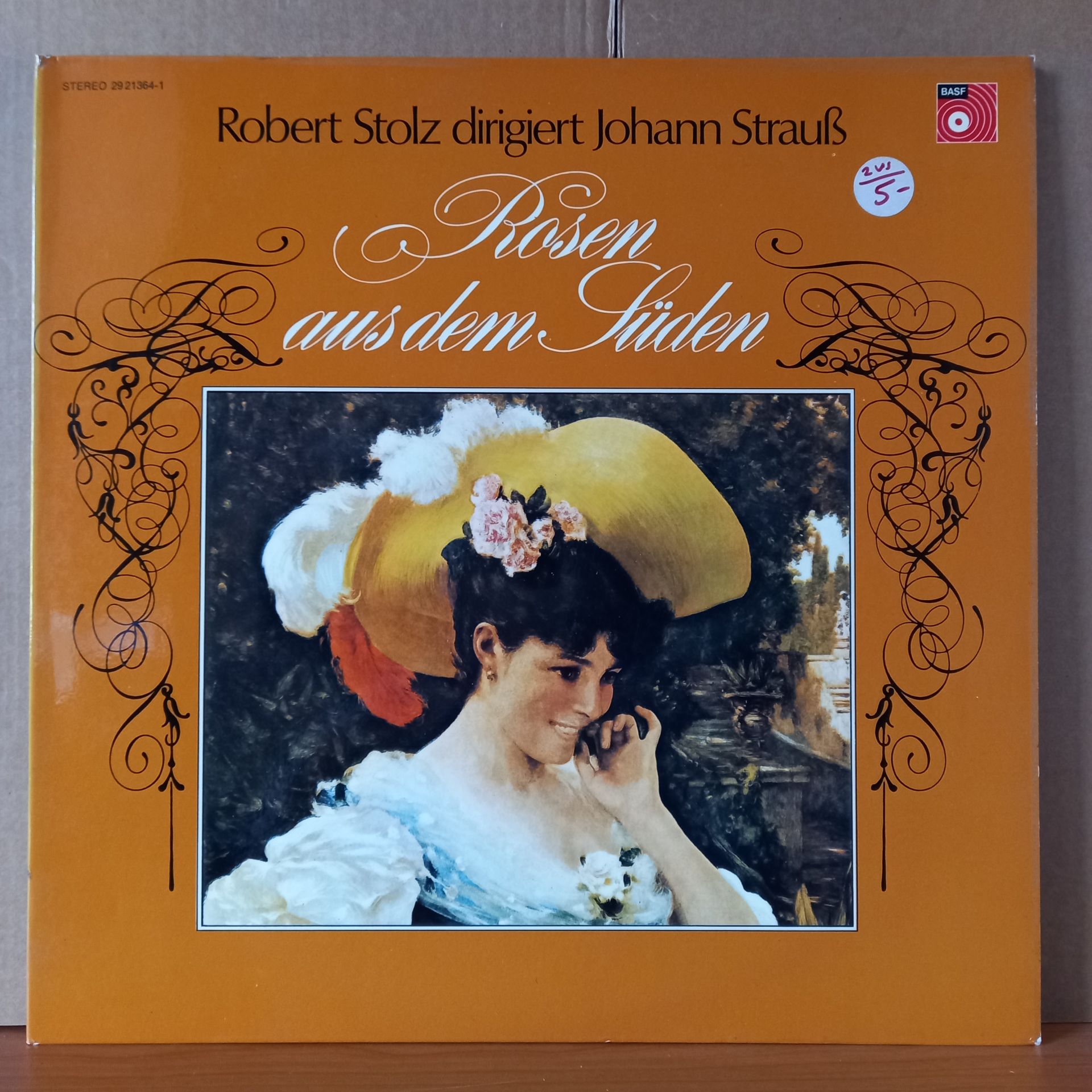 JOHANN STRAUSS: ROSEN AUS DEM SÜDEN / BERLINER SYMPHONIKER, ROBERT STOLZ (1973) - 2LP 2.EL PLAK