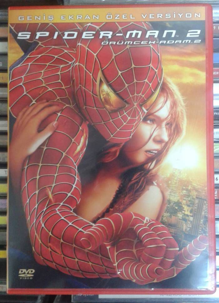 SPIDER-MAN 2 - ÖRÜMCEK-ADAM 2 - TOBEY MAGUIRE - KIRSTEN DUNST - JAMES FRANCO - SAM RAIMI - MARVEL - 2DVD 2.EL