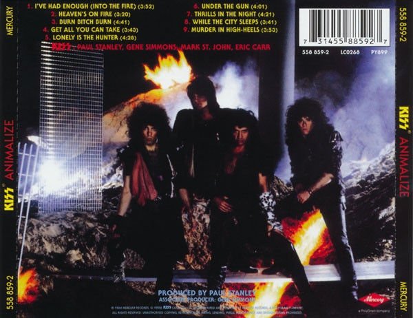 KISS - ANIMALIZE (1984) - CD 1998 EDITION SIFIR