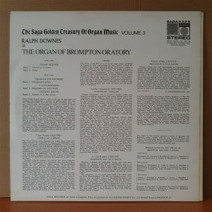 THE ORGAN OF BROMPTON ORATORY / RALPH DOWNES (1973) - LP 2.EL PLAK