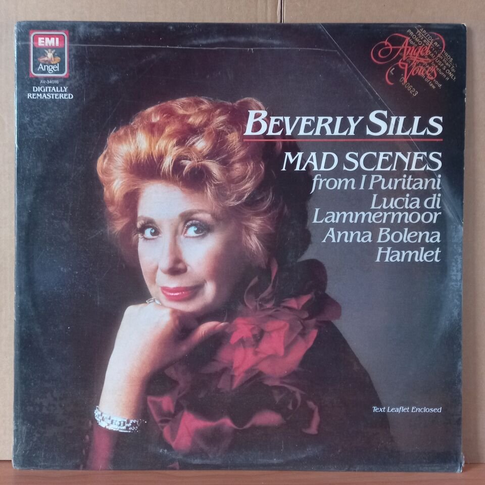 BEVERLY SILLS – MAD SCENES (1985) - LP DÖNEM BASKISI SIFIR PLAK
