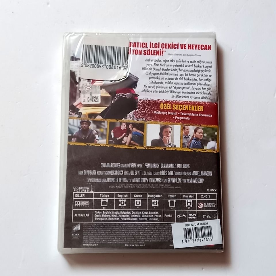 ACİL TESLİMAT / PREMIUM RUSH - JOSEPH GORDON-LEVITT, MICHAEL SHANNON - YÖN.: DAVID KOEPP - DVD AMBALAJINDA SIFIR