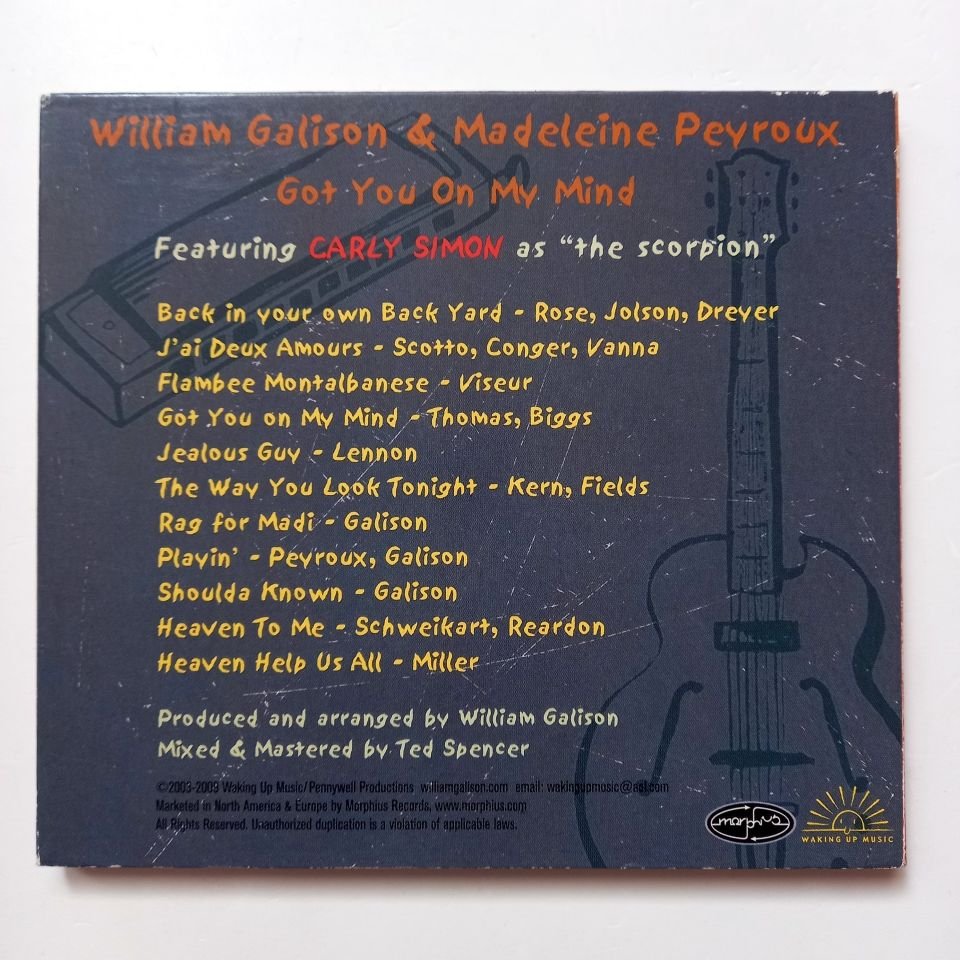 WILLIAM GALISON & MADELEINE PEYROUX – GOT YOU ON MY MIND (2004) - CD 2.EL