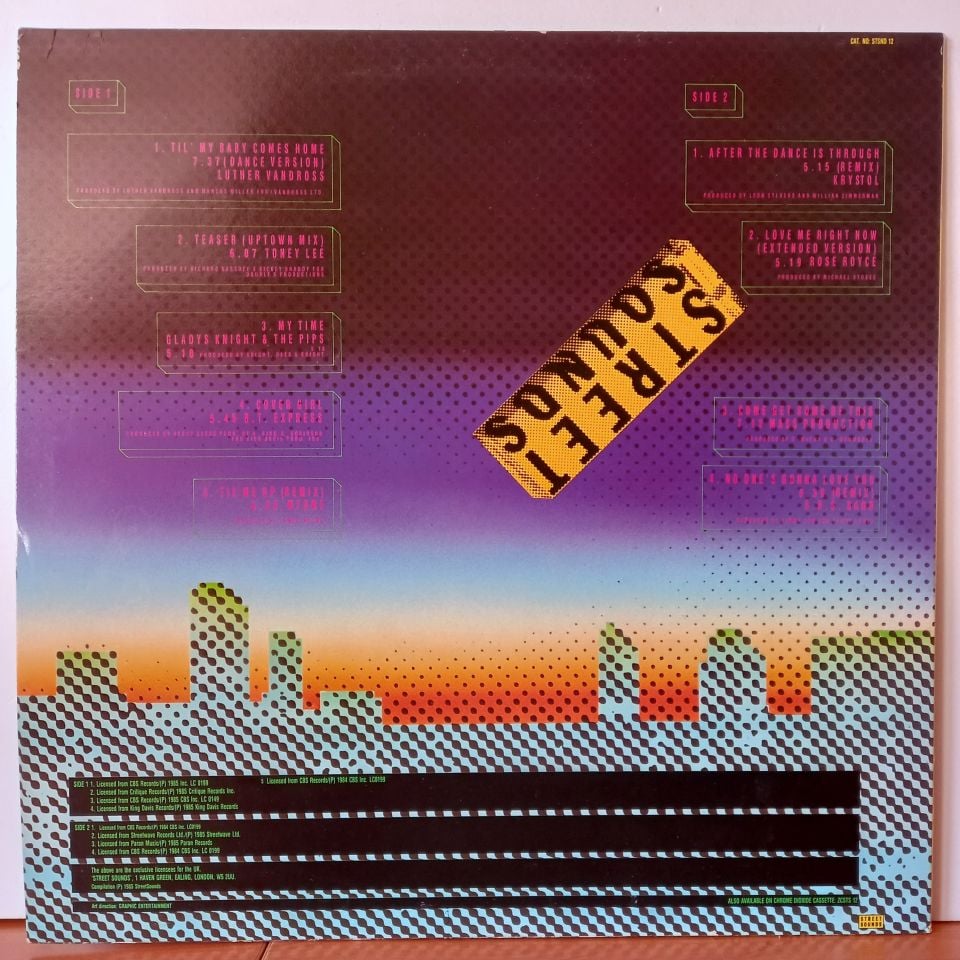 STREET SOUNDS EDITION 12 / LUTHER VANDROSS, TONEY LEE, GLADYS KNIGHT AND THE PIPS (1985) - LP  2.EL PLAK