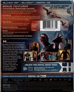 MARVEL'S AVENGERS - AGE OF ULTRON - 2 DİSK 2D+3D BLU-RAY 2.EL TÜRKÇE ALTYAZI YOKTUR
