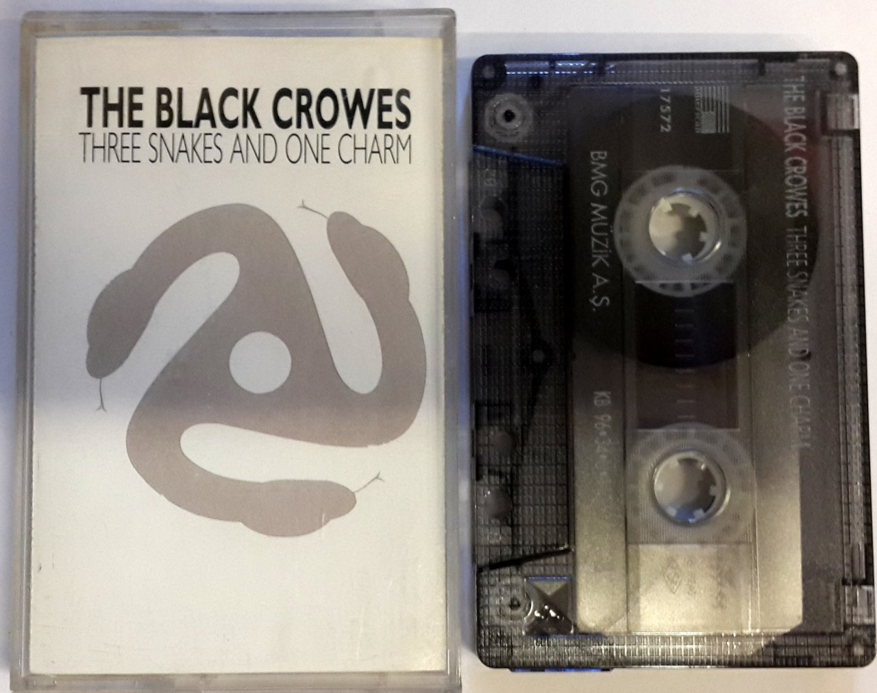 BLACK CROWES - THREE SNAKES & ONE CHARM CASSETTE 1996 MADE IN TURKEY ''USED''