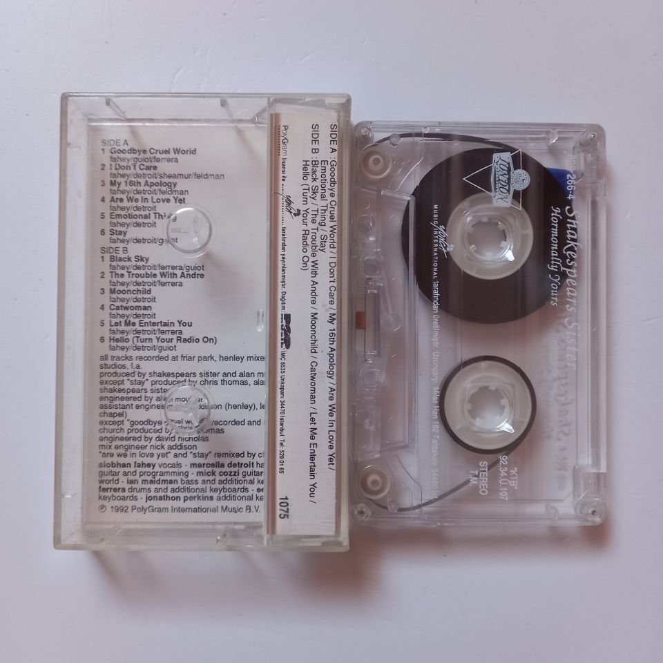 SHAKESPEARS SISTER - HORMONALLY YOURS (1992) - KASET 2.EL
