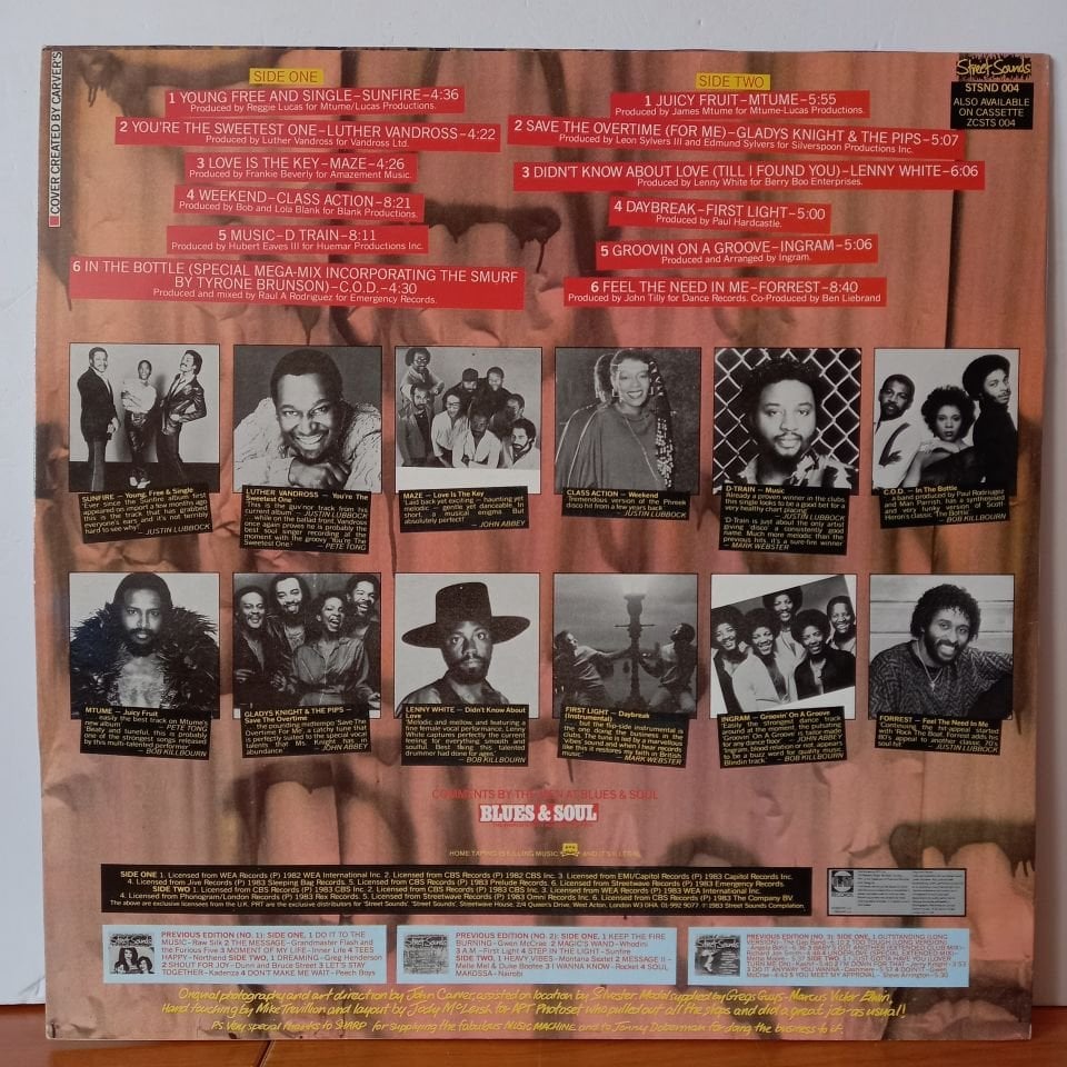 STREET SOUNDS EDITION 4 / LUTHER VANDROSS, MTUME, FORREST, MAZE (1983) - LP  2.EL PLAK
