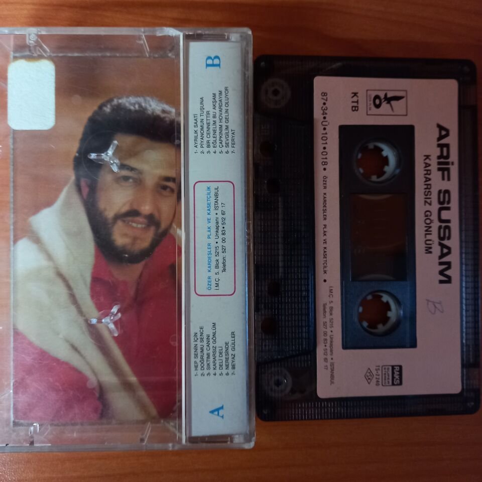 ARİF SUSAM - KARARSIZ GÖNLÜM (1987) - KASET 2.EL