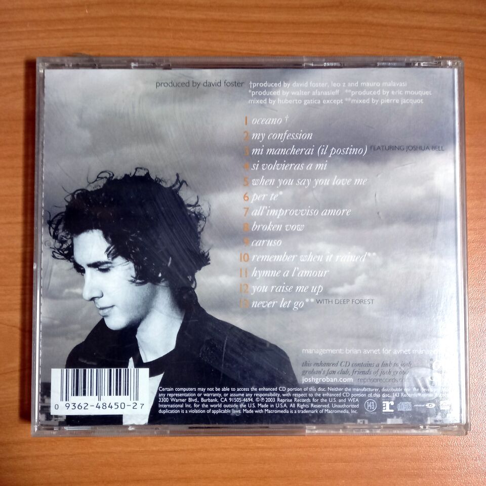JOSH GROBAN – CLOSER (2003) - CD 2.EL