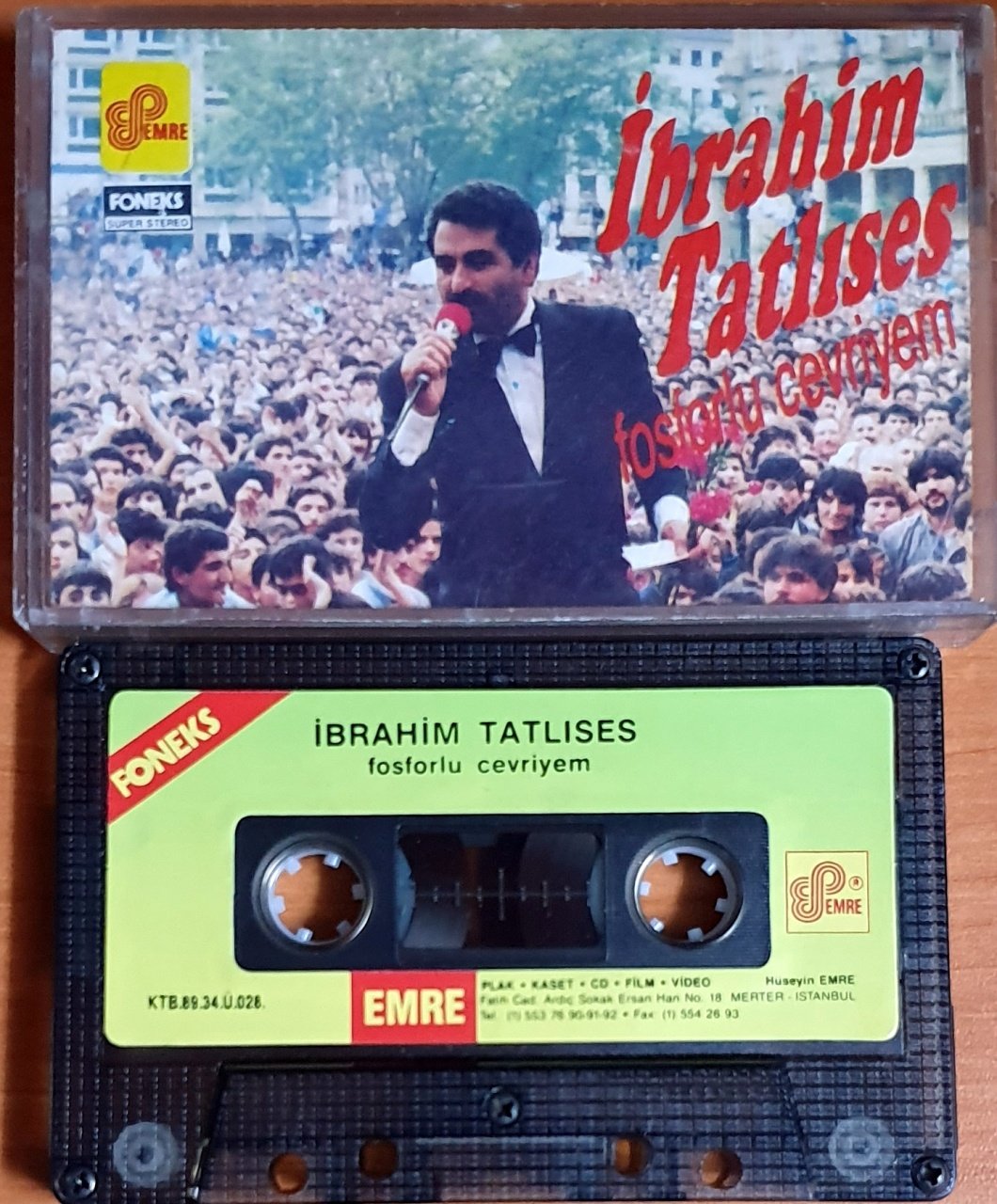 İBRAHİM TATLISES - FOSFORLU CEVRİYEM (1989) - KASET EMRE 2.EL