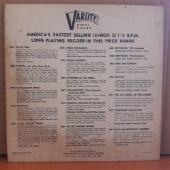 CANDLELIGHT MUSIC - VARSITY SALON GROUP (1952) - LP 2.EL PLAK