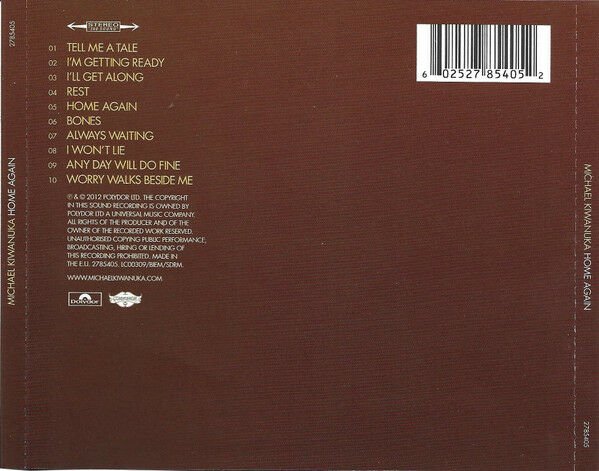 MICHAEL KIWANUKA – HOME AGAIN (2012) CD AMBALAJINDA SIFIR