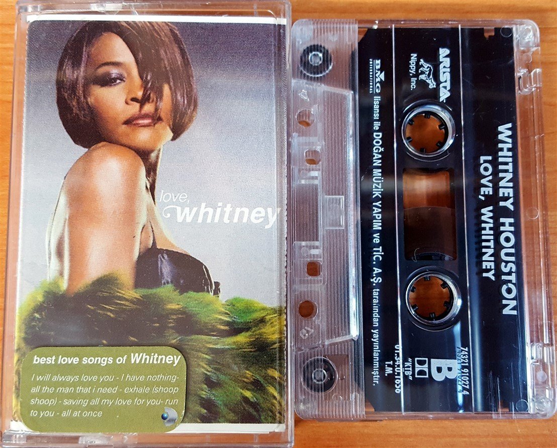 WHITNEY HOUSTON - LOVE, WHITNEY (2001) BMG CASSETTE MADE IN TURKEY ''USED''