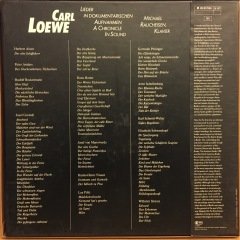 CARL LOEWE LIDER IN DOKUMENTARISCHEN, MICHAEL RAUCHEISEN KLAVIER 1984 2.EL 9LP BOXSET