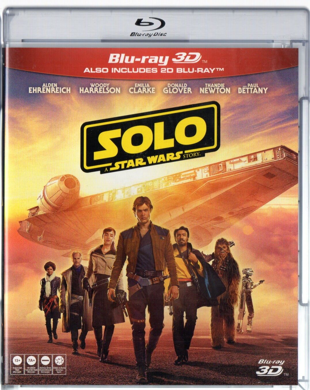 SOLO / A STAR WARS STORY - 2 DİSK 2D+3D BLU-RAY 2.EL TÜRKÇE ALTYAZI YOKTUR