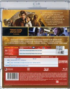 SOLO / A STAR WARS STORY - 2 DİSK 2D+3D BLU-RAY 2.EL TÜRKÇE ALTYAZI YOKTUR