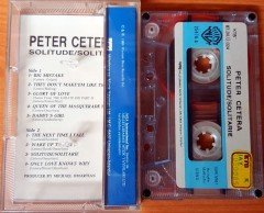 PETER CETERA - SOLITUDE / SOLITARIE (1987) MMY CASSETTE MADE IN TURKEY ''USED'' PAPER LABEL