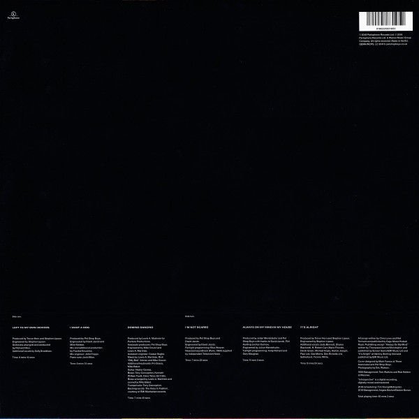 PET SHOP BOYS - INTROSPECTIVE (1988) - LP 2018 180G SIFIR PLAK