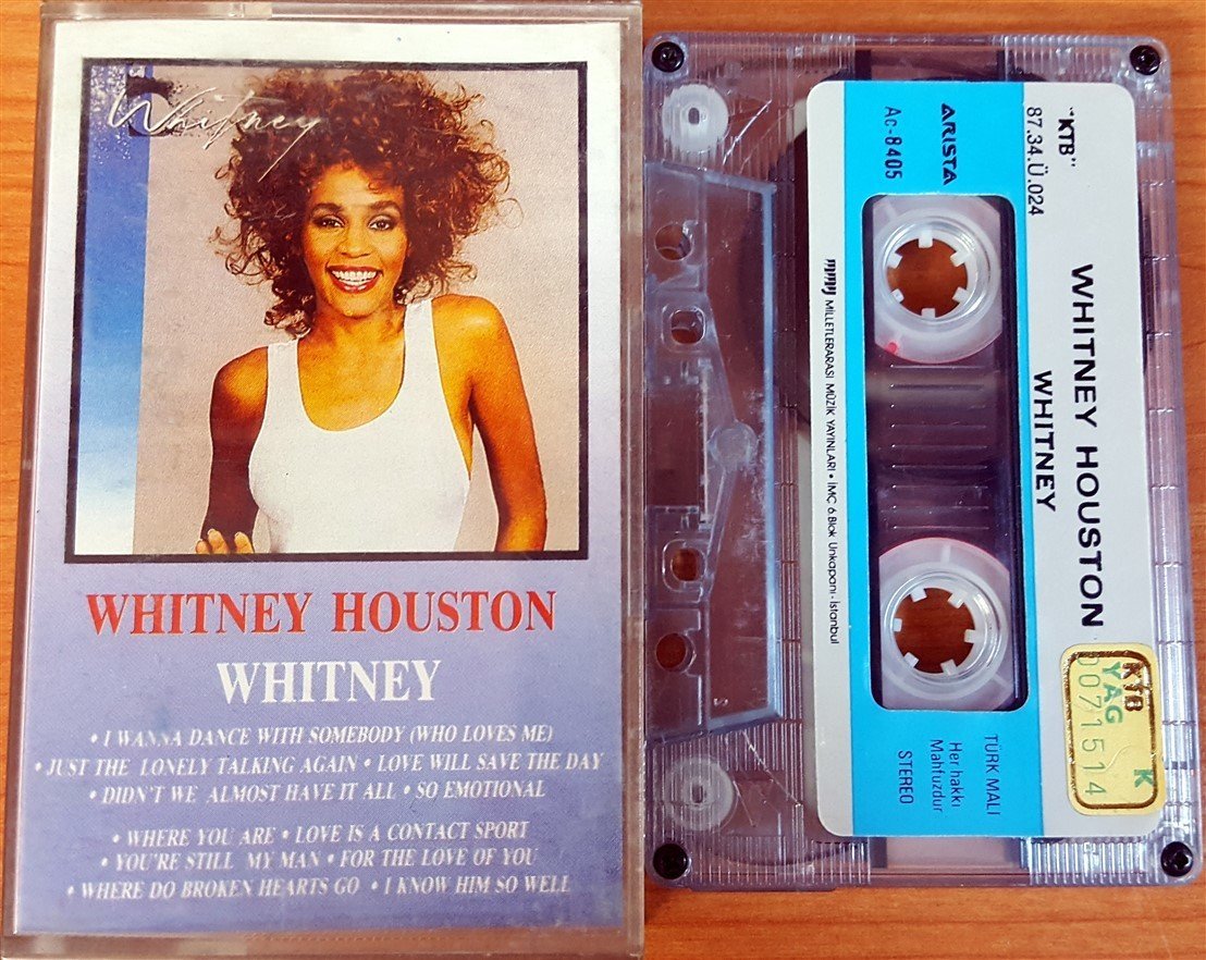 WHITNEY HOUSTON - WHITNEY (1987) MMY CASSETTE MADE IN TURKEY ''USED'' PAPER LABEL