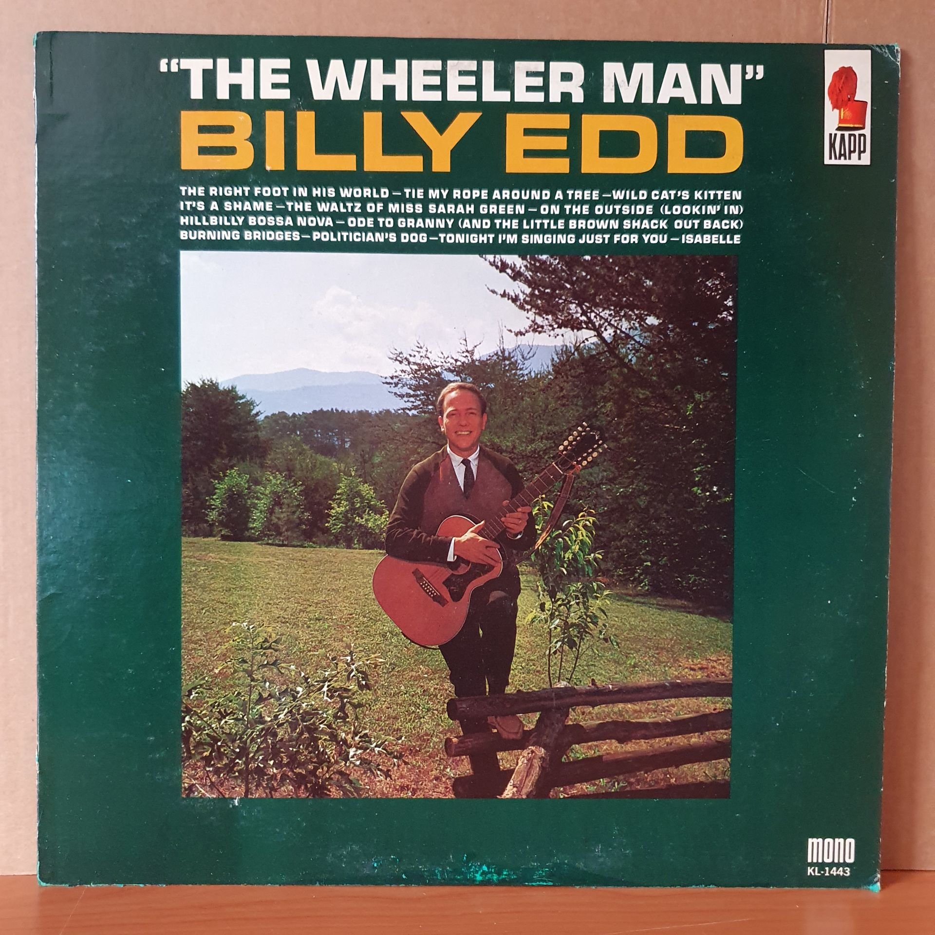 BILLY EDD - THE WHEELER MAN (1965) - LP 2.EL PLAK