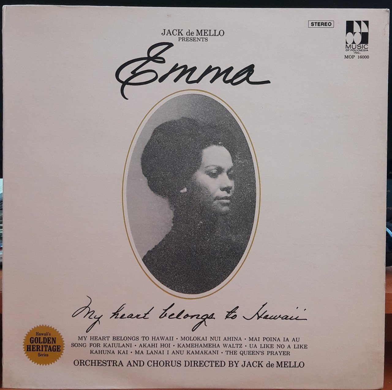 JACK de MELLO PRESENTS - EMMA - PLAK 2.EL