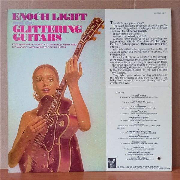 ENOCH LIGHT AND THE GLITTERING GUITARS – ENOCH LIGHT AND THE GLITTERING GUITARS (1969) - LP 2.EL PLAK
