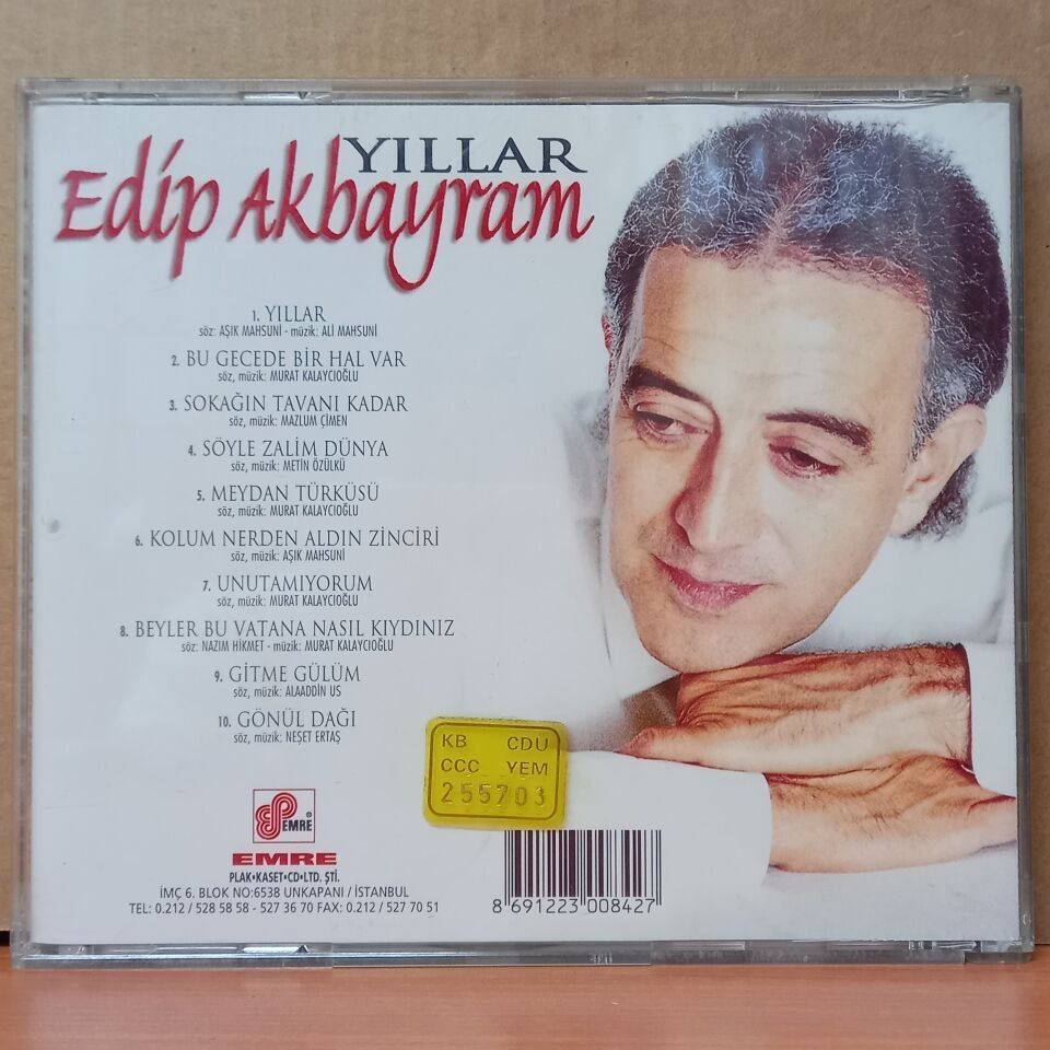 EDİP AKBAYRAM - YILLAR (1997) - CD 2.EL