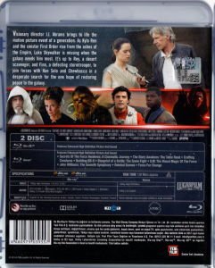 STAR WARS FORCE AWAKENS - 2 DİSK BLU-RAY 2.EL TÜRKÇE ALTYAZI YOKTUR
