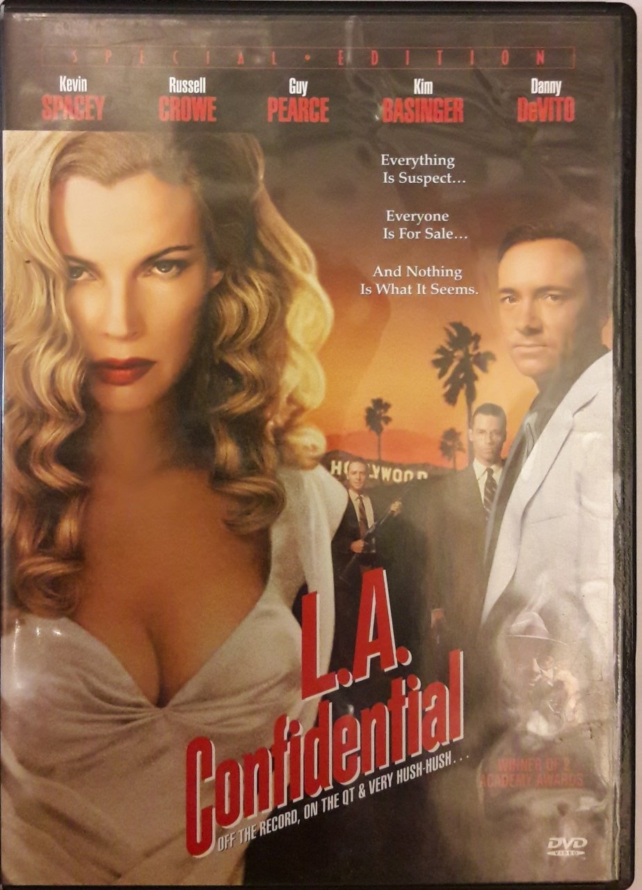 L.A. CONFIDENTIAL - LOS ANGELES SIRLARI - KEVIN SPACEY - RUSSELL CROWE - GUY PEARCE - KIM BASSINGER - DVD 2.EL
