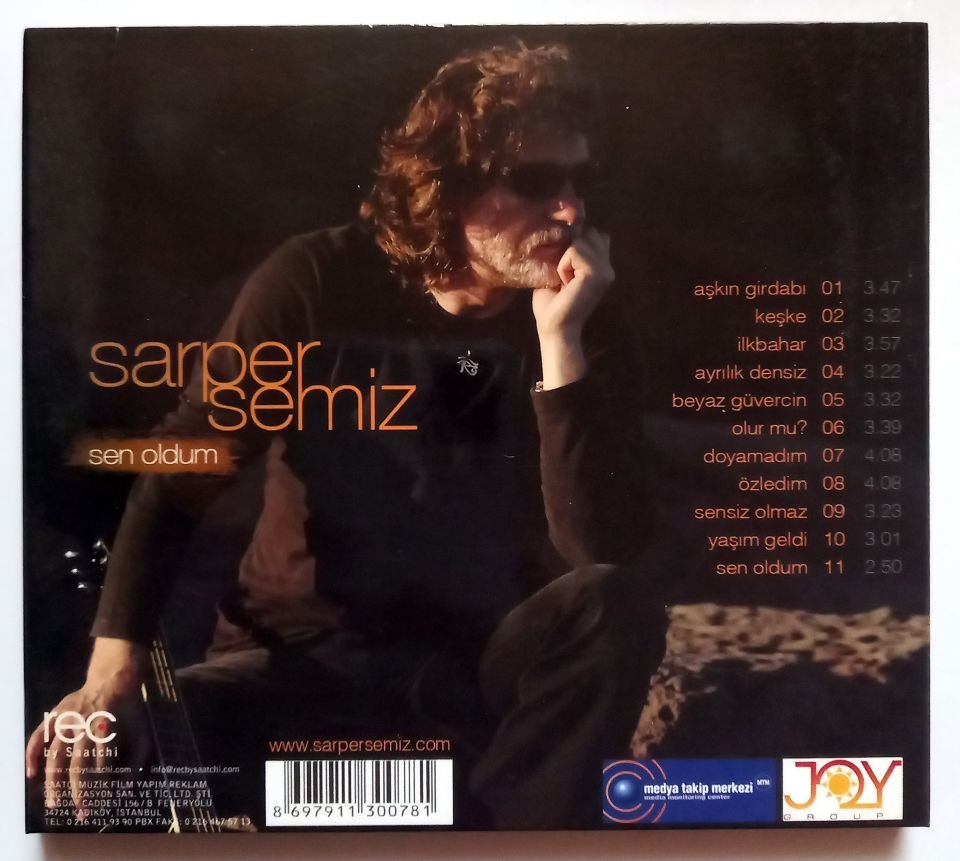SARPER SEMİZ – SEN OLDUM (2015) - CD 2.EL