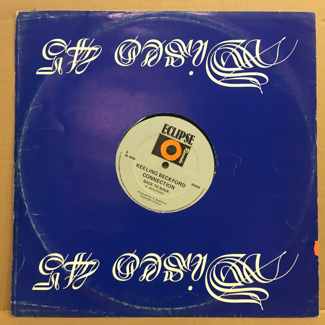 GRAND MASTER CHILLY T. & STEVIE G. - ROCK THE MESSAGE RAP (1982) 12'' MAXI SINGLE 2. EL PLAK