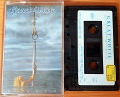 GREAT WHITE - HOOKED (1991) KENT CASSETTE MADE IN TURKEY ''USED'' PAPER LABEL