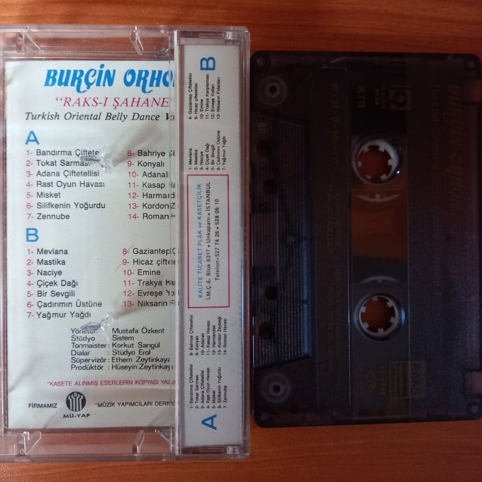 BURÇİN ORHON - RAKS-I ŞAHANE / TURKISH ORIENTAL BELLY DANCE VOLUME 1 (1987) - KASET 2.EL
