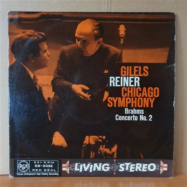 BRAHMS: CONCERTO NO.2 / GILELS, REINER, CHICAGO SYMPHONY (1959) - LP 2.EL PLAK