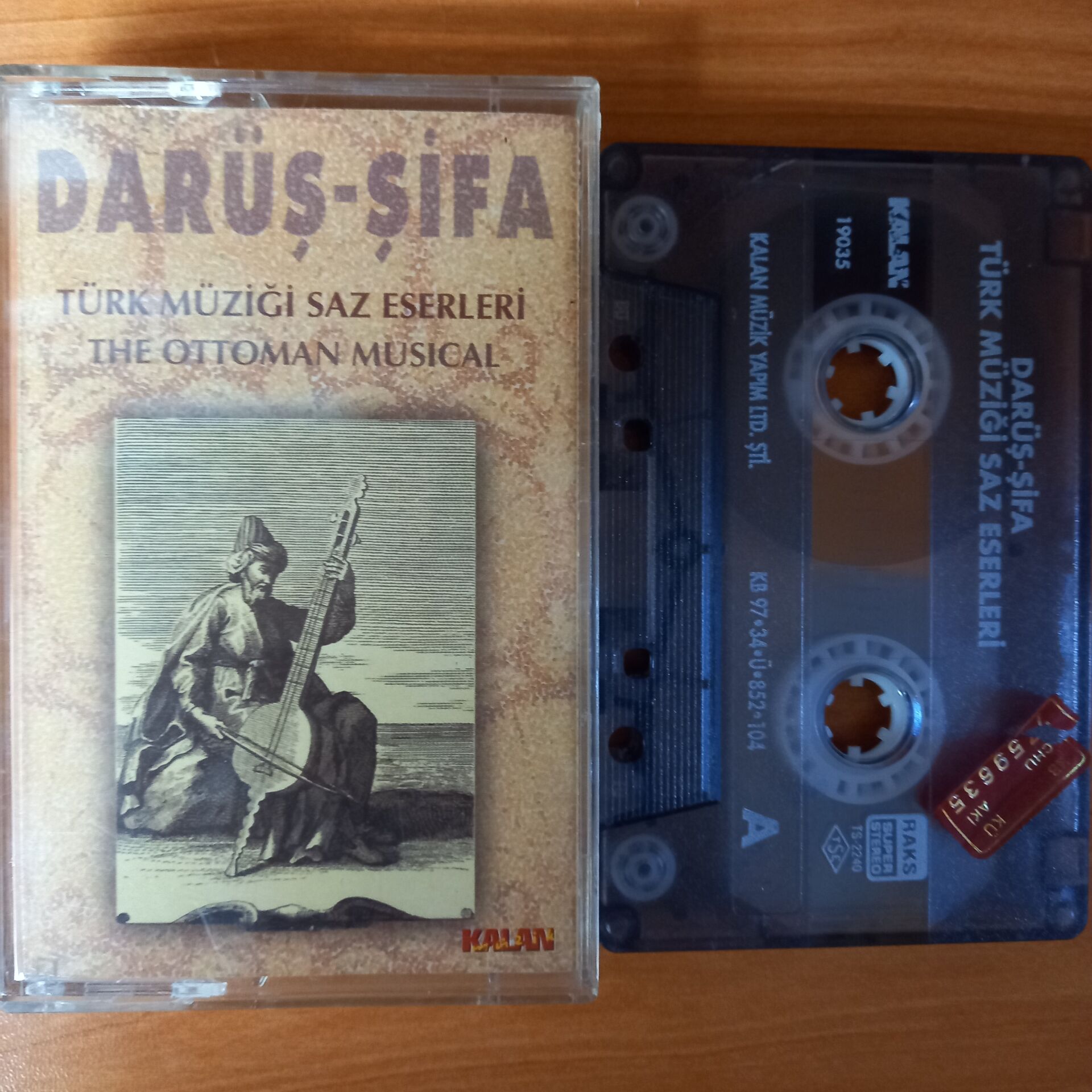 DARÜŞ-ŞİFA / TÜRK MÜZİĞİ SAZ ESERLERİ (1997) - KASET 2.EL