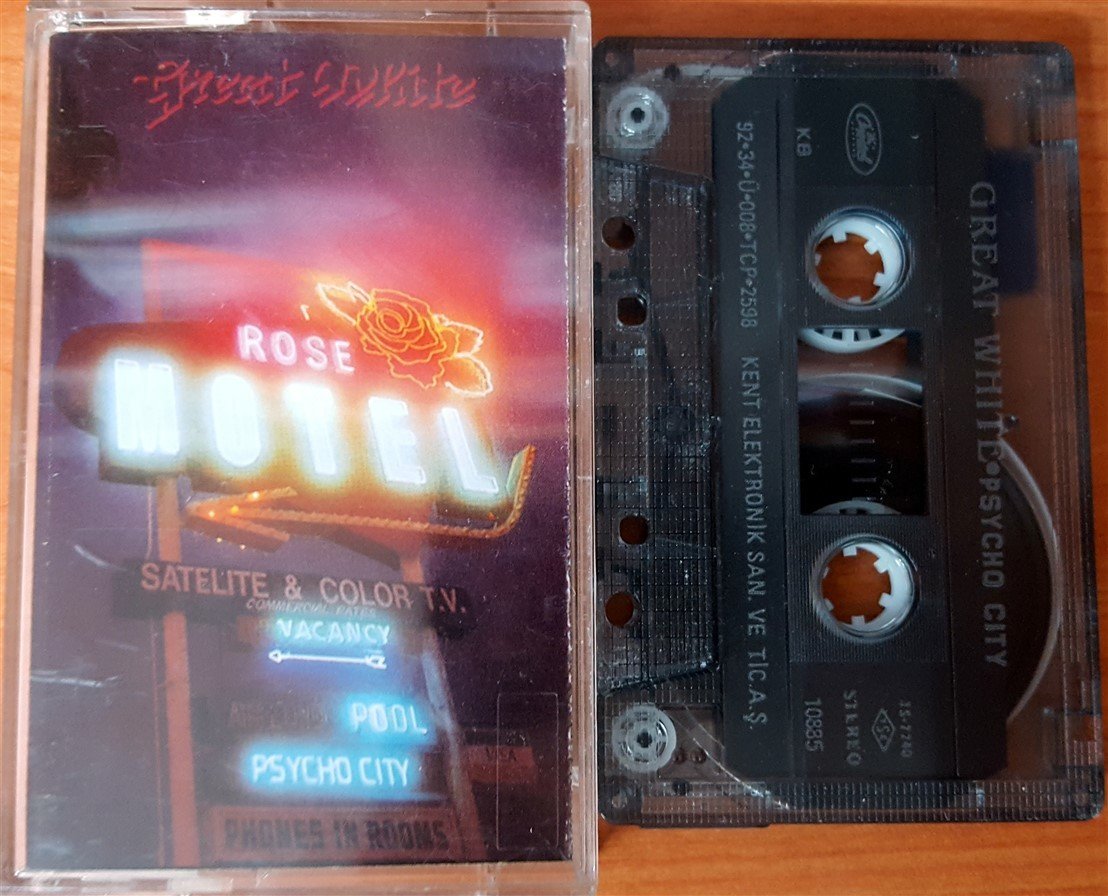 GREAT WHITE - PSYCHO CITY (1992) KENT CASSETTE MADE IN TURKEY ''USED''