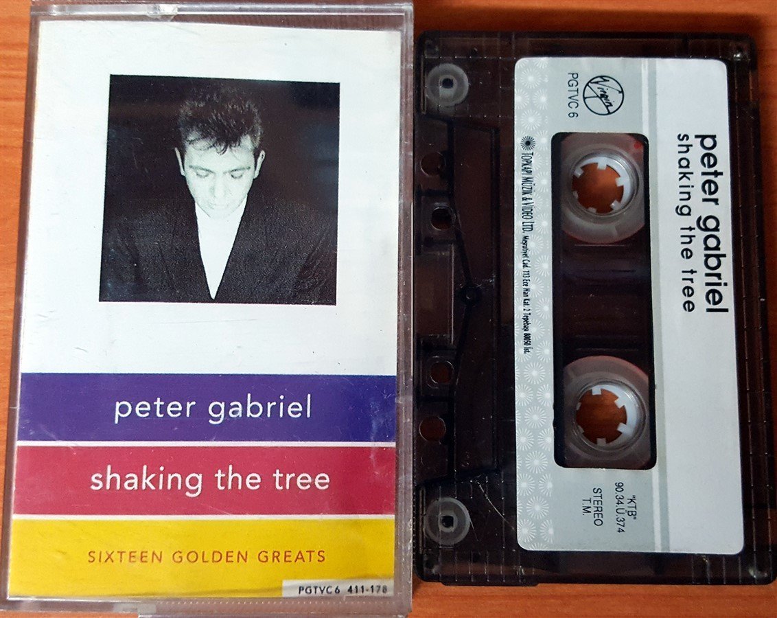 PETER GABRIEL - SHAKING THE TREE (1990) TOPKAPI CASSETTE MADE IN TURKEY ''USED'' PAPER LABEL