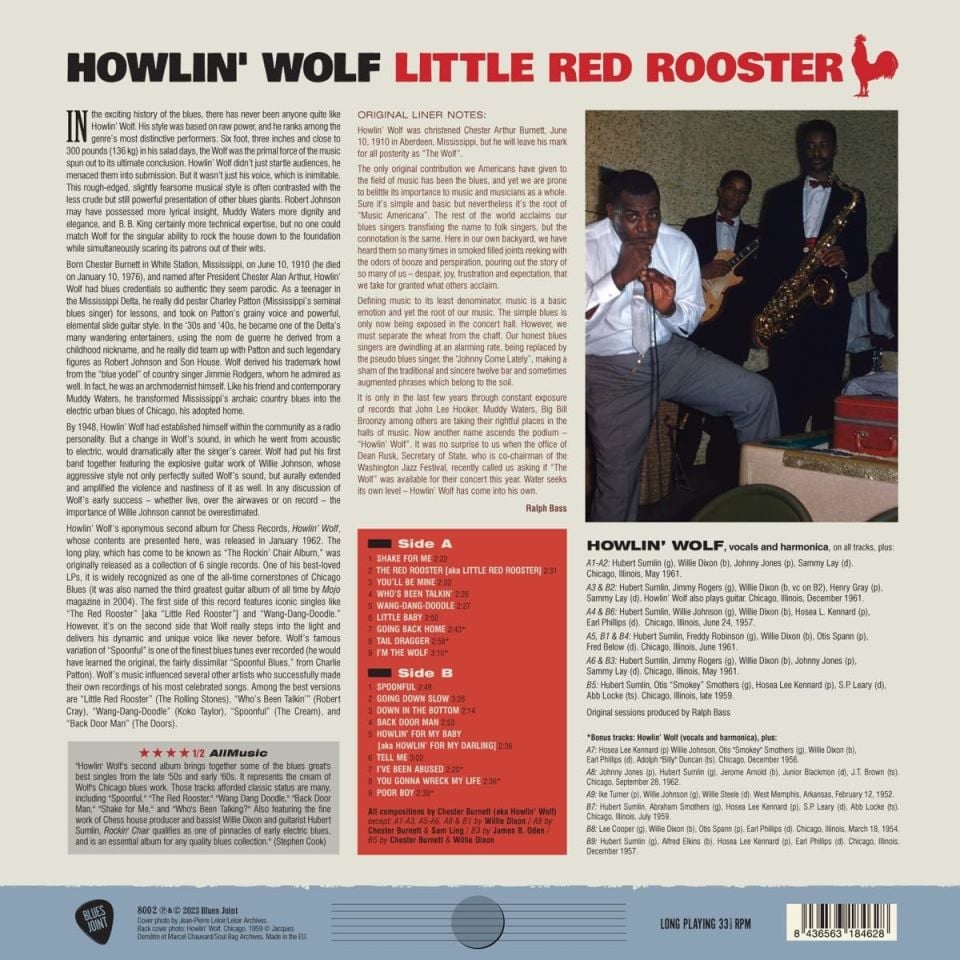 HOWLIN' WOLF - LITTLE RED ROOSTER / aka ROCKING CHAIR (1962) - LP 180GR 2023 EDITION SIFIR PLAK