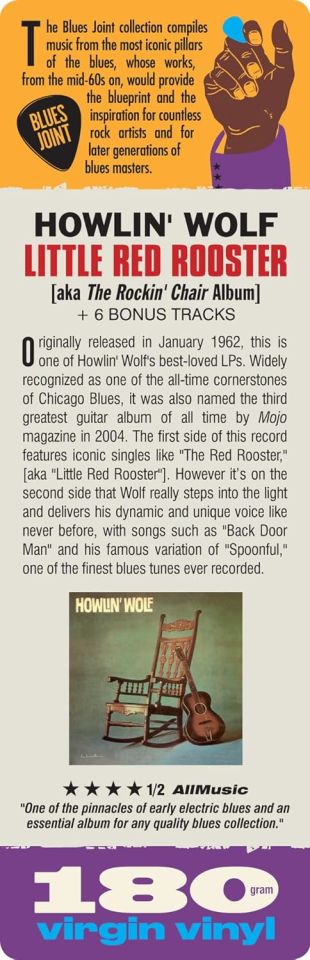 HOWLIN' WOLF - LITTLE RED ROOSTER / aka ROCKING CHAIR (1962) - LP 180GR 2023 EDITION SIFIR PLAK