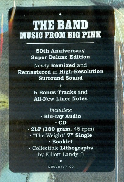 THE BAND – MUSIC FROM BIG PINK (1968) - 3LP 45RPM + CD + BLU-RAY DELUXE EDITION BOX SET SIFIR PLAK