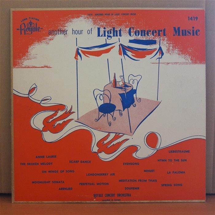 LIGHT CONCERT MUSIC - ROYALE CONCERT ORCHESTRA - LP 2.EL PLAK