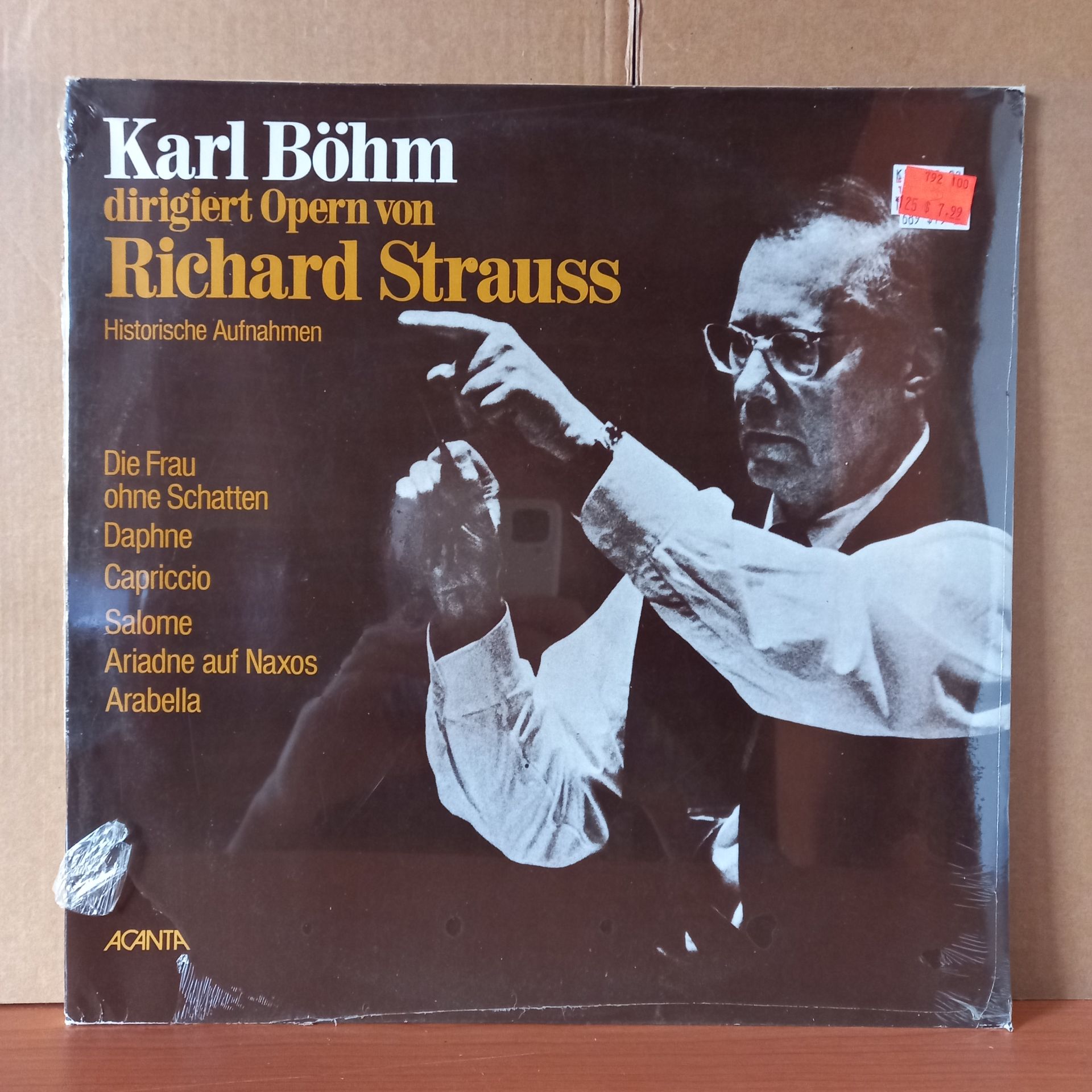 KARL BÖHM DIRIGIERT OPERN VON RICHARD STRAUSS / DIE FRAU OHNE SCHATTEN, DAPHNE, SLOME, CAPRICCIO, ARABELLA, ARIADNE AUF NAXOS (1979) - 2LP DÖNEM BASKISI SIFIR PLAK