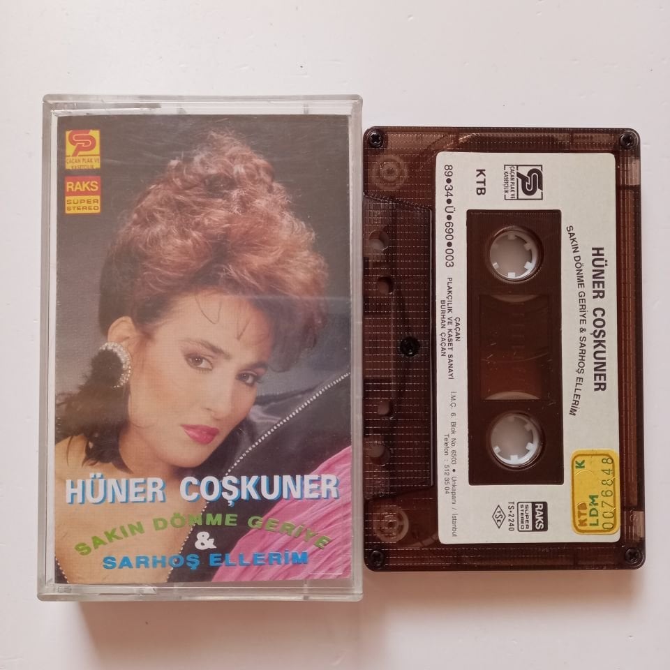 HÜNER COŞKUNER - SAKIN DÖNME GERİYE & SARHOŞ ELLERİM (1989) - KASET 2.EL
